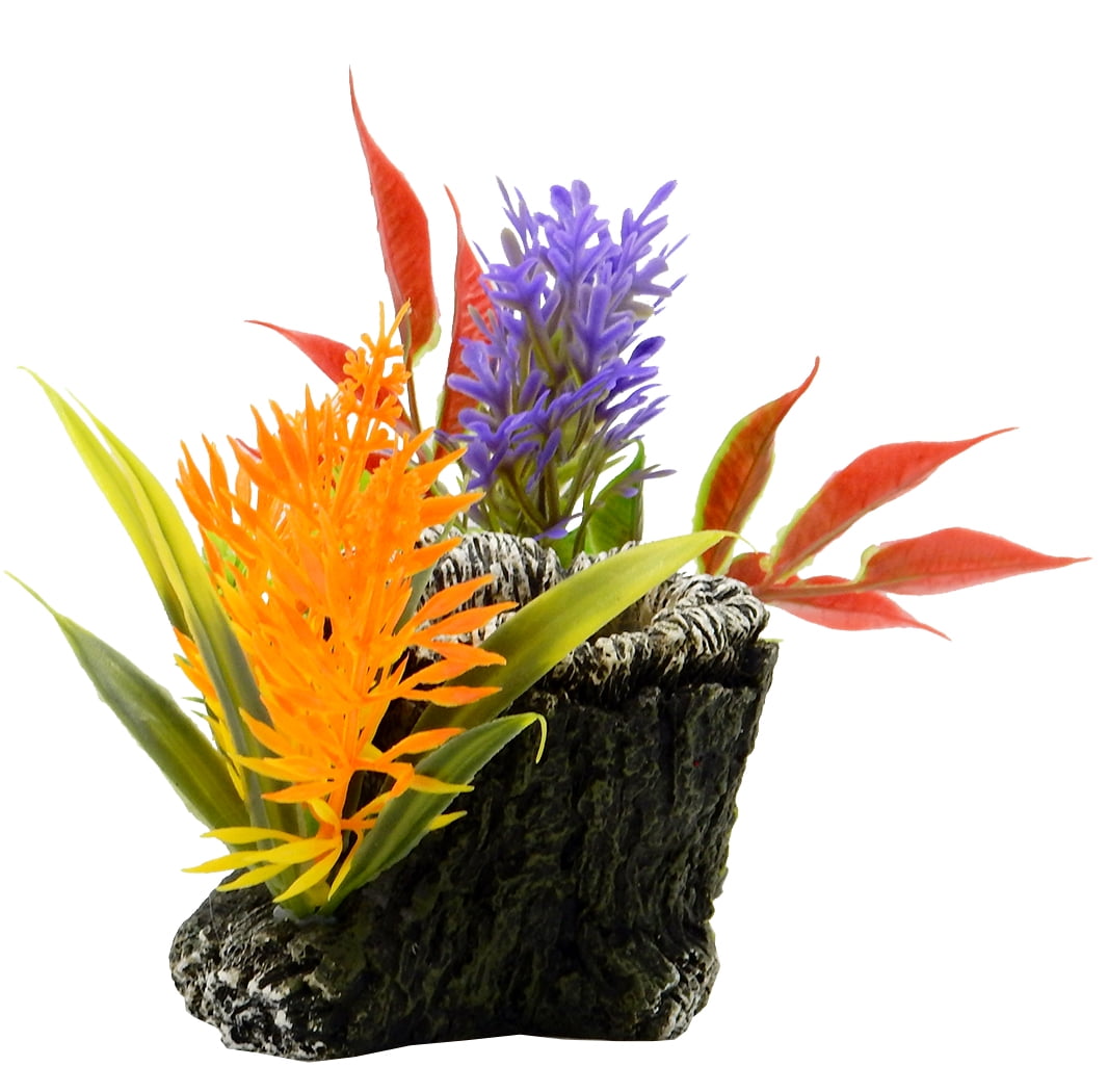 Aqua Culture Medium Wood-Look Aquarium Ornament, Multicolor