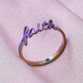 thumbnail image 2 of Stainless Steel Word Faith Adjustable Size Promise Anniversary Wedding Ring, 2 of 6