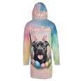 thumbnail image 2 of Happy Easter Pitbull with Bunny Ear Headband and Flowers All Over Print 3D Hooded Duffle Toggle Coat Terrier Dog Lover - 13001, 2 of 6