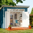 thumbnail image 3 of Handy Home Products Olympia 10 ft. x 7.5 ft. Wood Storage Shed, 3 of 8