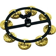 MEINL Headliner Series Hand Hammered Brass Jingles Hi-Hat Tambourine Single Row