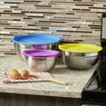 thumbnail image 6 of Home Basics 6-Piece Stainless Steel Nesting Mixing Bowls with Lids, 6 of 7