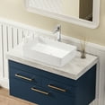 thumbnail image 5 of JOMOO 22.44" x 14" White Ceramic Rectangle Bathroom Sink, Bathroom Vessel Sink Above Counter Art Basin Vanity Sink, 5 of 10