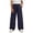 Navy, variant on Loopsun Kids Girls Pants 5 to 16 Years Solid Drawstring Wide Leg Cargo Trousers