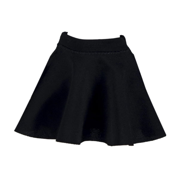 Falda de tela para figura en miniatura, disfraz para figura de acción femenina a escala 1/12 Negro