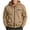 06_Khaki, variant on Hvogkswy Jackets for Men Solid Color Corduroy Long Sleeve Drawstring Hooded Jacket Fall Casual Multi Pockets Zip Up Hoodie, Gifts for Men