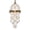 A, variant on Vintage Hanging Lantern Decoration with Snowflake and Crystal Pendant, Warm White Led Lights, Antique Bronze Metal Frame, 1 Piece, for Indoor and Outdoor Porch, Christmas