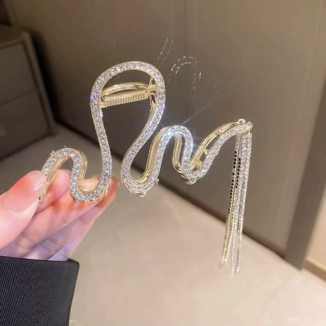Agarre para el cabello YONGSHENG con flecos Clip Grande de Volumen