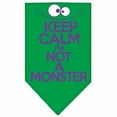 thumbnail image 2 of Pet and Dog Bandana Screen Printed, "Keep Calm, I'm Not A Monster", 2 of 10
