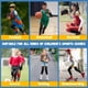thumbnail image 5 of Niños/jóvenes de 5 a 15 años, rodilleras deportivas de compresión de nido de abeja, coderas, equipo de protección para baloncesto, béisbol, fútbol, voleibol, lucha libre, ciclismo. oso de fresa Juguete, 5 of 6
