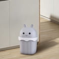 thumbnail image 6 of Cute Mini Desk Trash Can With Lid Small Waste Basket For Bedroom Office Bathroom Multi Functional Garbage Container Home Decor, 6 of 6