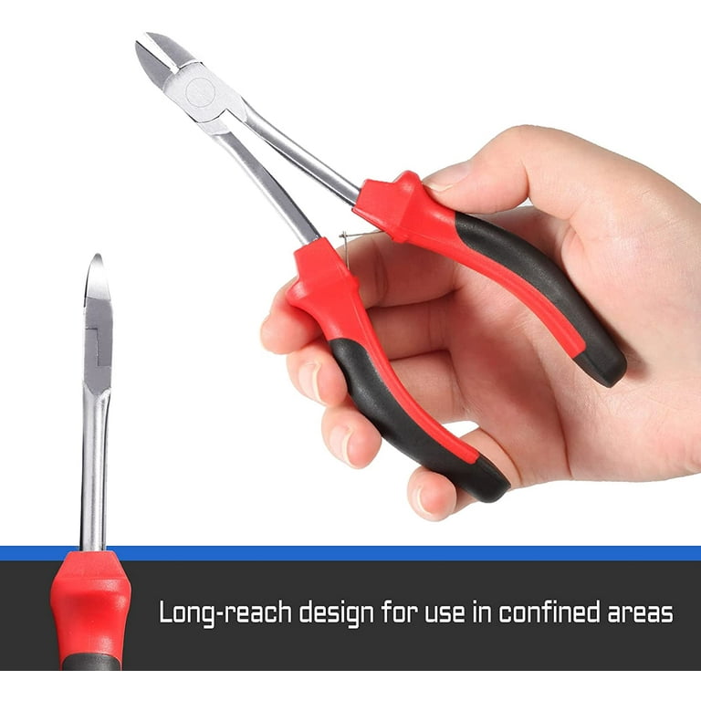 LEONTOOL 3 Inches Mini Long Nose Pliers for Jewelry Making with Wire Cutter  Long Needle Nose Pliers Smooth Jaws Small Chain Nose Pliers Jewelry Making