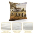thumbnail image 4 of Creowell Farm House Field Tree Fashion Style Dirt-Resistant Throw Pillow Covers for Couch Sofa Bed Living Room Bedroom for Car 1PC 12x12in, 4 of 5