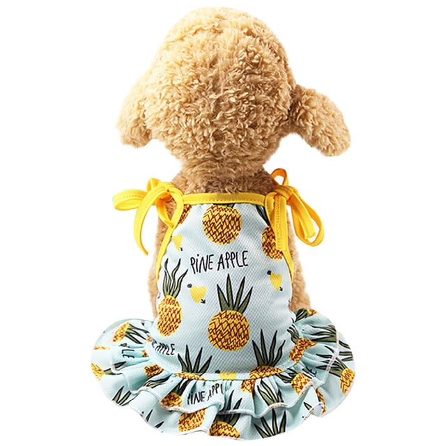 Robe pour Couples Animaux Chiot Chien Princesse Adorable Fraise/ Ananas Robe