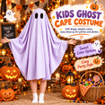 thumbnail image 6 of LIIPEE Kids Halloween Costumes Boys Girls Unisex Cute Ghost Capes Party Dress Up Clothes,2-5 Years, 6 of 8
