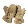 thumbnail image 3 of Guantes de mujer Fernando Calentador de manos suave informal para clima frío Caqui 25 cm x 12 cm, 3 of 8