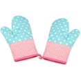 thumbnail image 1 of Guantes Guantes para horno, guantes aislantes, guantes aislantes para hornear para cocinar, hornear, asar a la parrilla, almohadillas aislantes, 1 par, regalos para mujeres y chefs Zhivalor LN-2191-1, 1 of 4