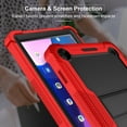 thumbnail image 2 of Dteck Case for Lenovo Tab M10 3rd Gen 10.1 Inch 2022, Heavy Duty Hybrid Shockproof Protective Cover with Kickstand for TB-328FU/TB-328XU,Red, 2 of 7