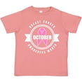 thumbnail image 3 of Inktastic October Breast Cancer Awareness Month Badge Boys or Girls Toddler T-Shirt, 3 of 5