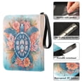 thumbnail image 5 of ALAZA Turtle and Flower Trading Card Binder 4 Pocket Cards Collection Album 400 Folder Holder, 5 of 6