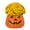 Yellow, variant on Expert Gardener 3qt Yellow Mum in 7" Jack-O-Lantern Planter (1-pack), Fall Decor