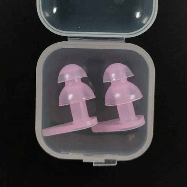 Tapones para los oídos de silicona para niños cómodos Tapones para los oídos impermeables para niños Tapones para los oídos para nadar para niños en caja
