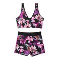 thumbnail image 4 of Gibobby Trajes de Natación para Mujer Bikini de cintura alta para mujer, bañadores sexys de dos piezas con realce, traje de baño Vintage, conjunto de Bik(Morado,M), 4 of 5