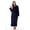 Navy, variant on Plush Zipper Lounger Robe (Navy, Small)