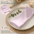 thumbnail image 4 of Ruvanti Cloth Napkins Set of 12, 18x18 Reusable Napkins Cloth Washable, Soft & Durable  Dinning Table Napkins, Polycotton Chambray Dinner Napkins for Parties, Christmas, Thanksgiving, Weddings - Pink, 4 of 8