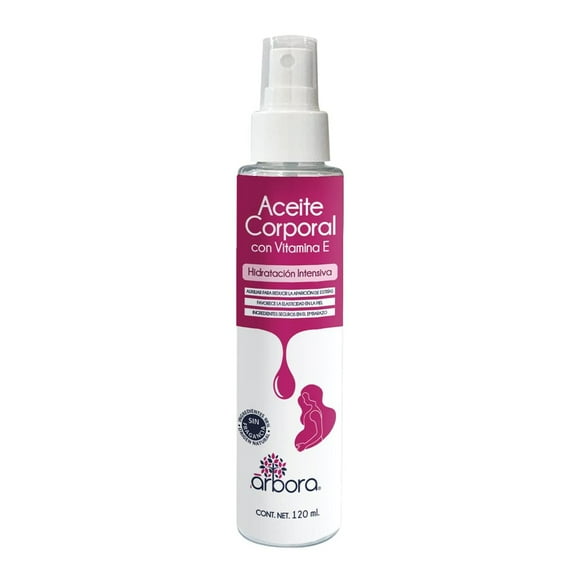 Aceite Corporal Árbora Hidratación Intensiva Almendras, Aguacate, Coco y Oliva para Estrías