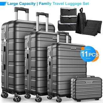 Ginza Travel Lightweight 3 Piece Hard Shell Luggage Set with