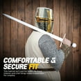 thumbnail image 4 of Szco Supplies 14" Decorative Barrel Brass Helm – 18-Gauge Steel with Leather Liner and Chin Strap, 4 of 7