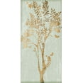 thumbnail image 2 of Vess, June Erica 14x24 White Modern Wood Framed Museum Art Print Titled - Sage Silhouette II, 2 of 4