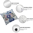 thumbnail image 4 of CMMY Blue and White Porcelain Throw Pillow Covers  Square Pillowcases Home Decorative Pillows for Couch Sofa Bed Breathable with Hidden Zipper 2pcs, 4 of 6