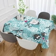 thumbnail image 4 of SKYSONIC 60"x120" Square Tablecloth with Winter Seamless Cute Owls and Snow Prints, Anti-Wrinkle and Smooth Table Cloth for Kitchen/Home Party Decoration, 4 of 7
