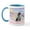 White/Blue Inside, variant on CafePress - Angel/Keeshond Mug - 11 oz Ceramic Mug - Novelty Coffee Tea Cup