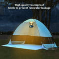 thumbnail image 4 of Beach Tent Sun Shelter, Outdoor Tent for 2-3 Persons, Beach Tent Easy Pop Up, with Carrying Bag and 6 Ground Pegs for Family Outdoor Adventures, Camping, Picnics (Green), 4 of 10