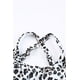 thumbnail image 3 of ABPHQTO Conjunto de bikini de cintura alta con cuello en U cruzado estampado negro para mujer, 3 of 5