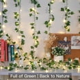 thumbnail image 6 of Vine with Fairy Lights Plug in, 100 LED Ivy String Lights with Remote, Leaf Lights for Bedroom, Room, Wall, Garden, Party, Wedding Decor (Warm White, 6 of 12