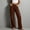 Coffee, variant on Women's Jeans High Rise Staright Leg Button Zipper Pockets Length Pants Jeans