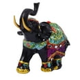 thumbnail image 4 of COSMOBETTY 1 Pc Resin Elephant Figurine Decor Desktop Adornment Symbol Of Brings Blessings, 4 of 8