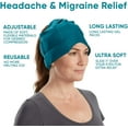 thumbnail image 5 of Aculief Headache and Migraine Relief Hat - Cold Packs, Relaxation  - Teal, 5 of 7