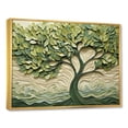 thumbnail image 3 of Designart "American Basswood Collage A Tree's Tapestry III" Oversized Landscapes Framed Wall Art - Country Green Tree Bedroom Framed Canvas Wall Art, 3 of 7