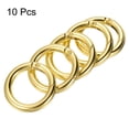 thumbnail image 3 of Unique Bargains Gold Zinc Alloy Spring Gate O Ring Snap Clip Buckle 10 Pack, 3 of 5