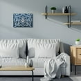 thumbnail image 2 of Stupell Industries Blue White Leaf Gilding Pattern Painting Canvas Wall Art by Daphne Polselli, 2 of 6
