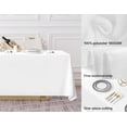 thumbnail image 2 of Mantel Surmente de poliéster blanco 228 x 335 cm para boda, 2 of 7