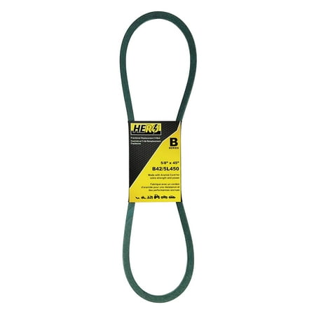 HERO® 5/8 inch x 45 inch Aramid Kevlar Lawn Mower Belt Replacement For Reference B42 5L450