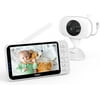 Video Baby Monitor with Camera Yoton YB06 Baby Monitor 4.3'' Split Screen, 30-Hours Battery Life, Night Vision Two-Way Talk, 4X 2X Zoom, Lullaby
