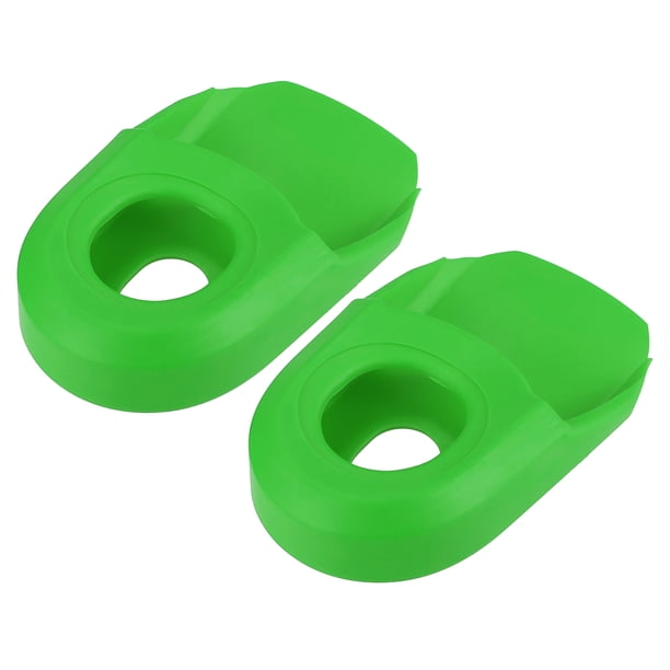 2 Piezas Protectores de bota de manivela de bicicleta Unique Bargains color verde