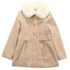 Richie House Girls' Padding Jacket with Faux Fur Collar RH1299